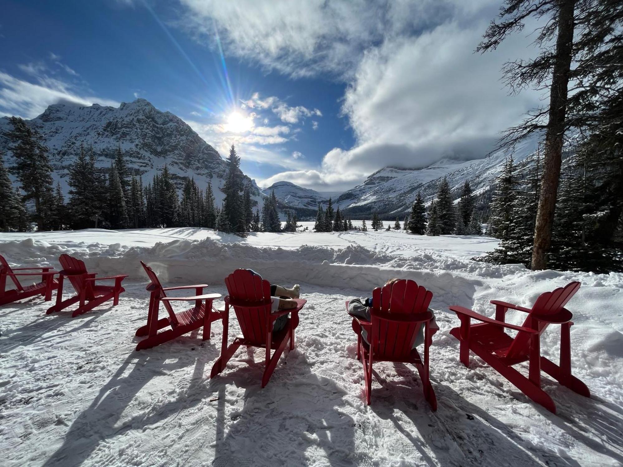The Lodge At Bow Lake Лейк Луис Екстериор снимка